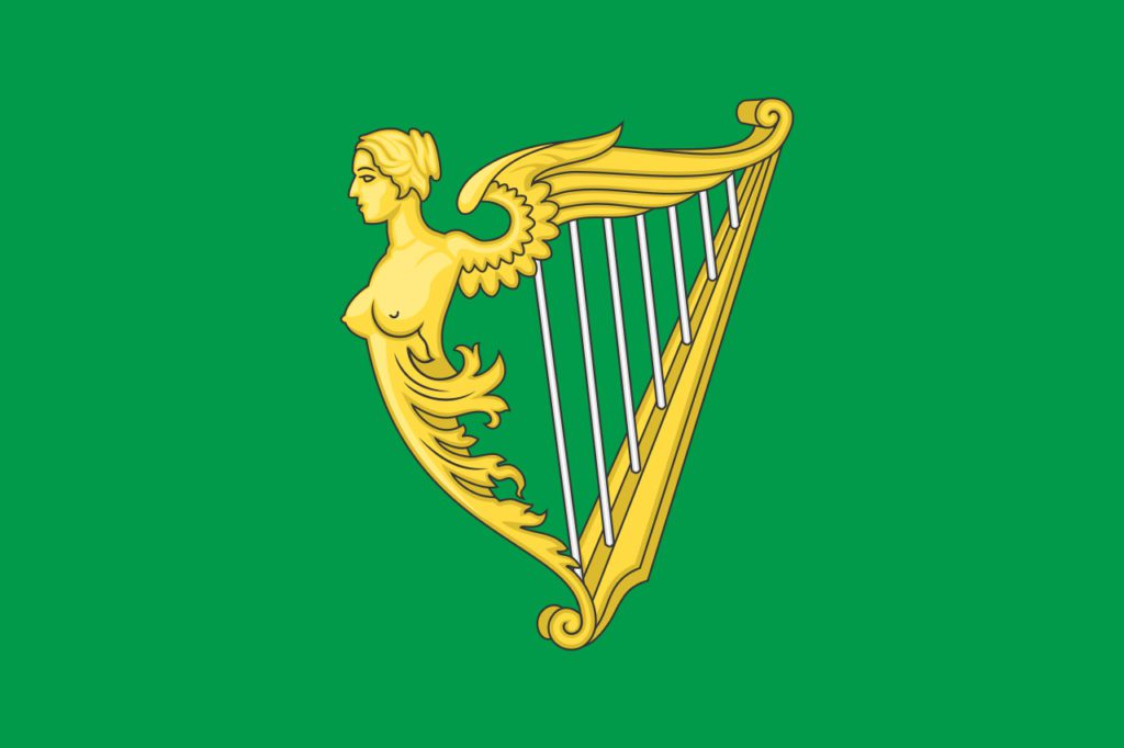 Bandera de los United Irishmen. 