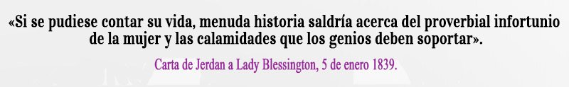 Carta Jerdan a Lady Blessington