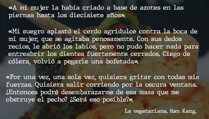 Curiosidades y polémica de Han Kang: cita La vegetariana.